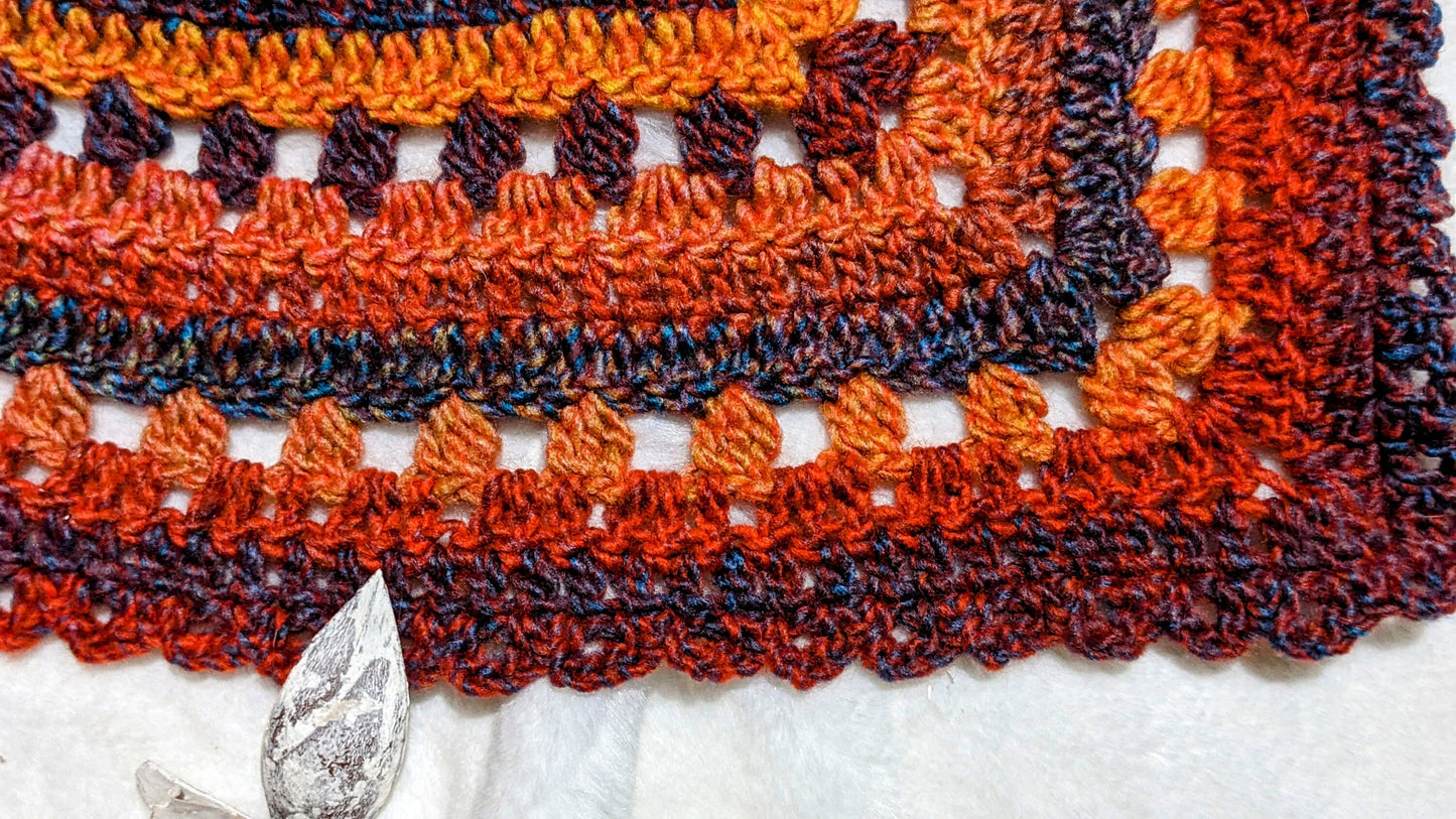 Limited Edition Autumn By The Sea Shawl with Hat Set