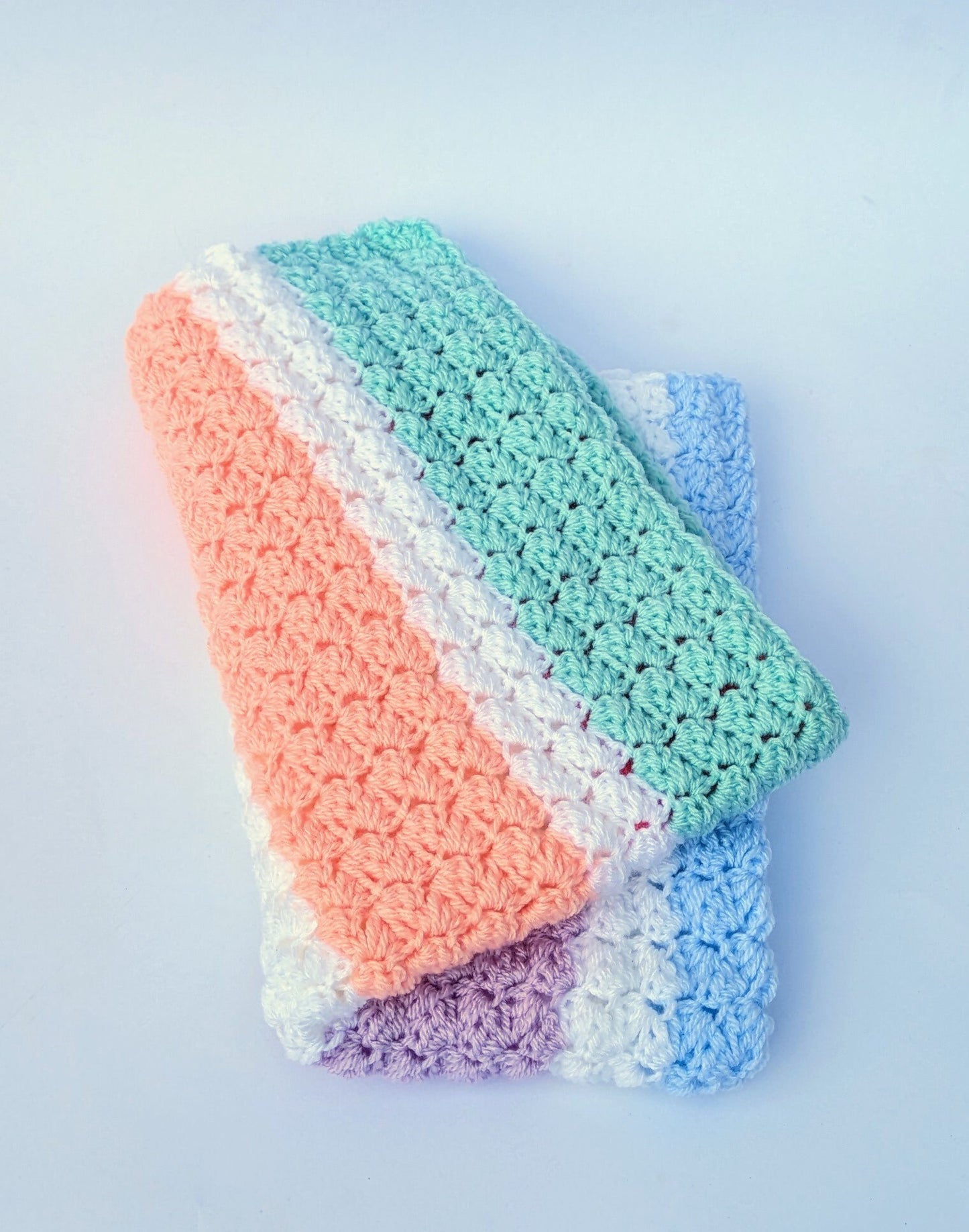 Rainbow Crochet Comforter