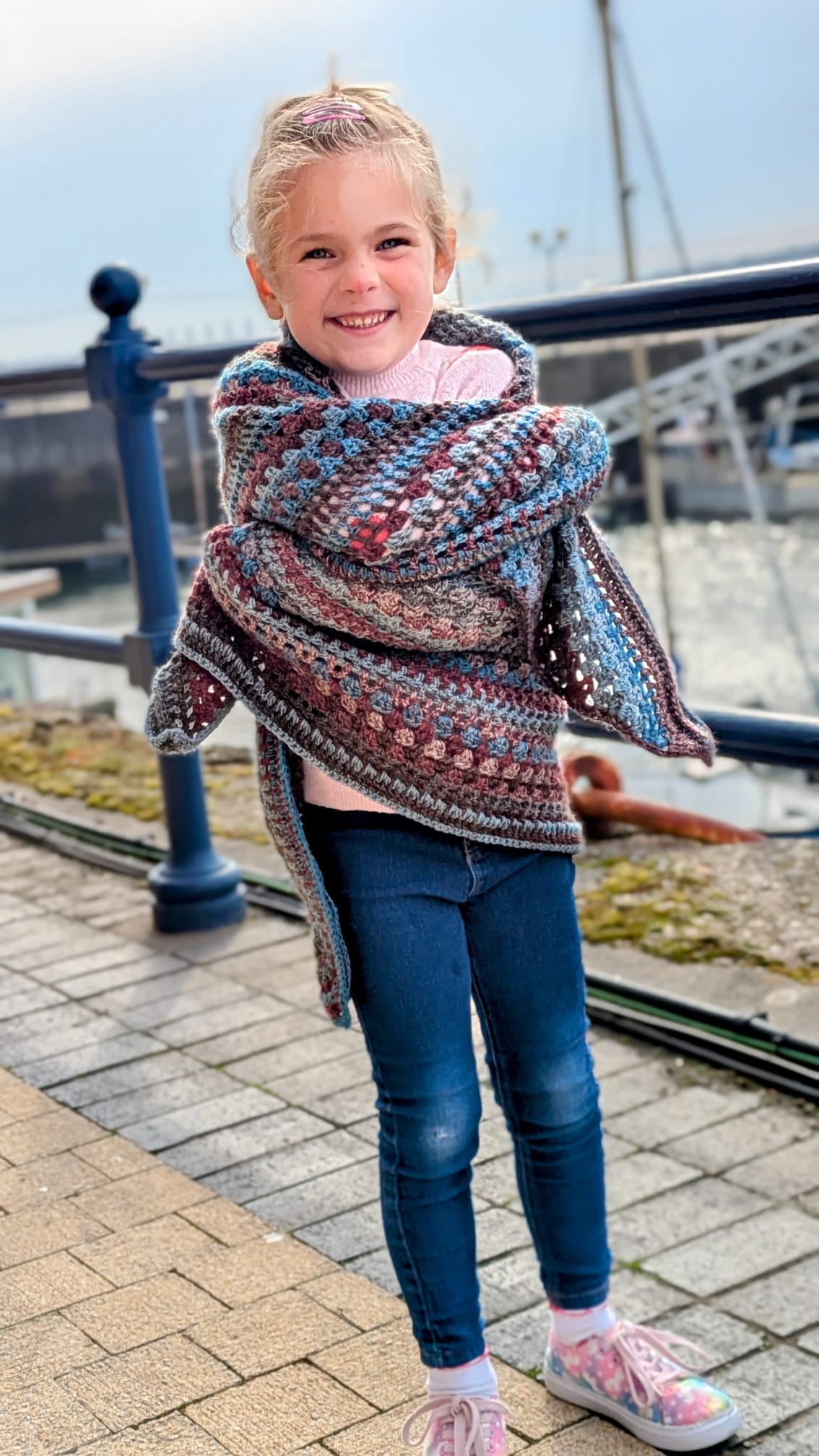 Dadcu's Pjs Hand Crochet Shawl