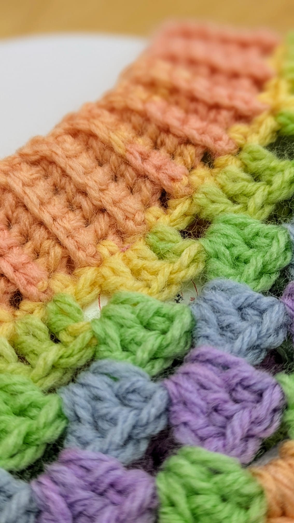 Rainbow Crochet T shirt