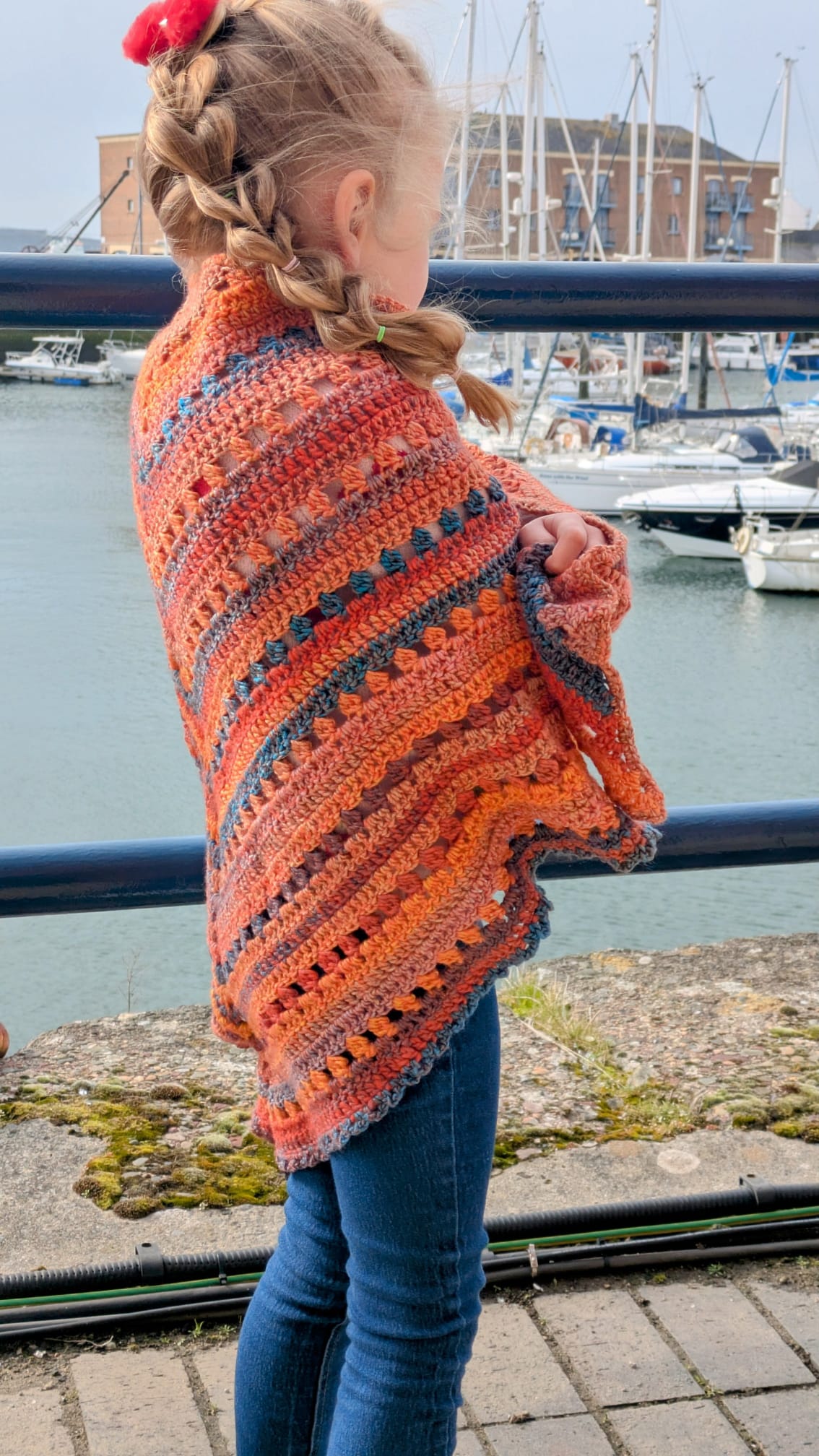 Limited Edition Autumn By The Sea Shawl with Hat Set