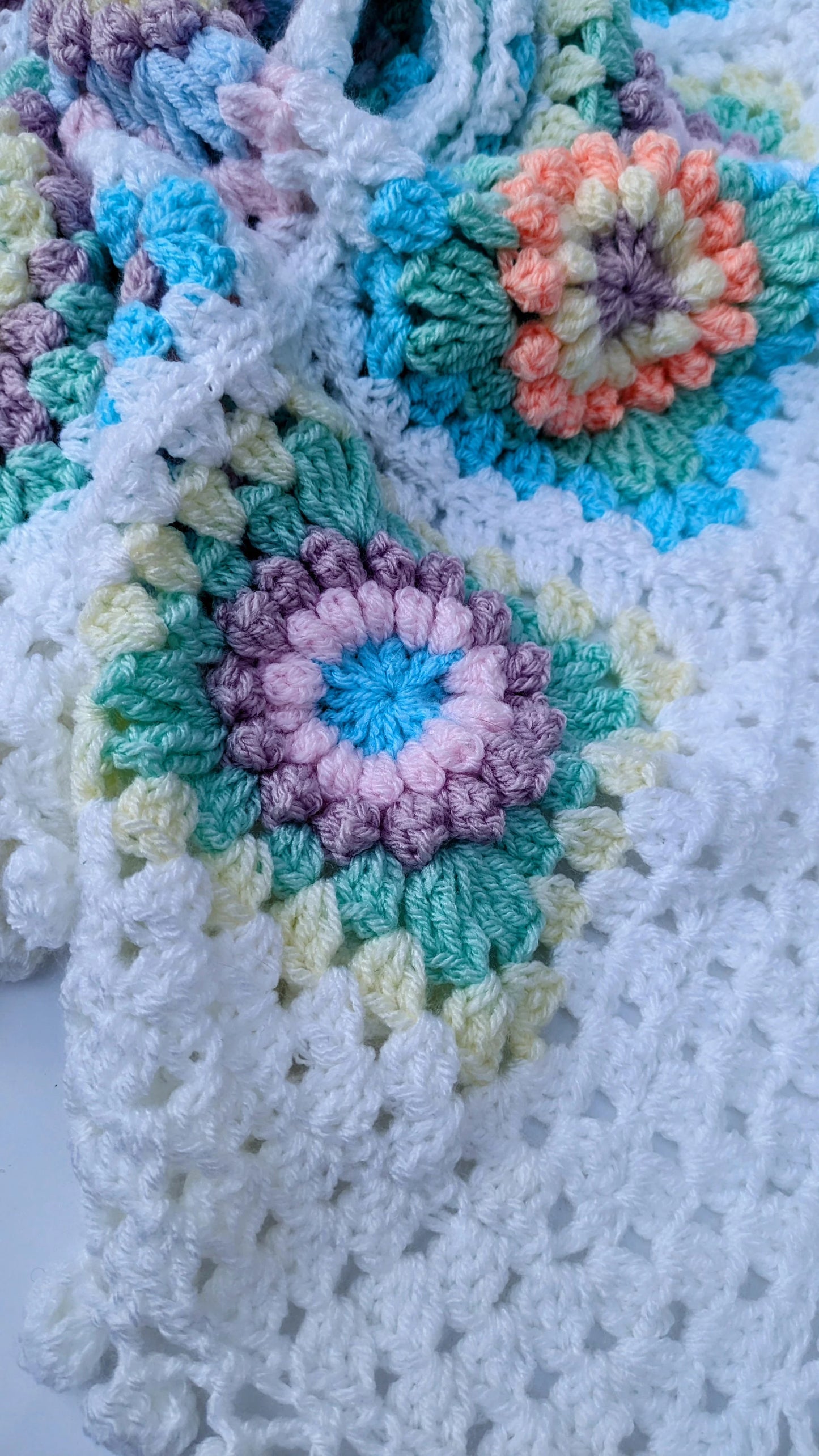 Rainbow Granny Square Blanket