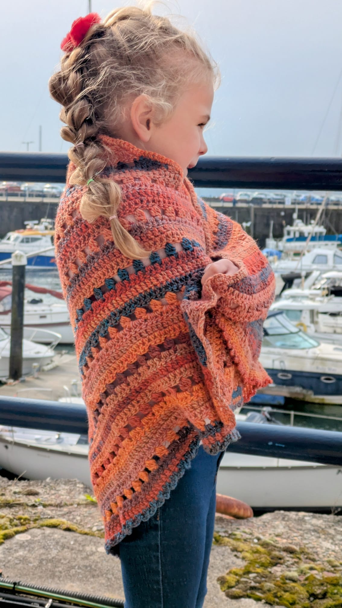 Limited Edition Autumn By The Sea Shawl with Hat Set