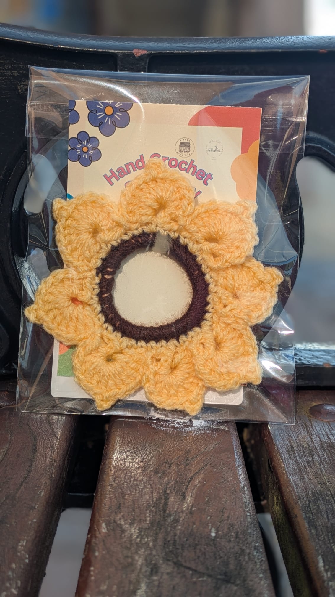 Hand Crochet Scrunchy - Flower