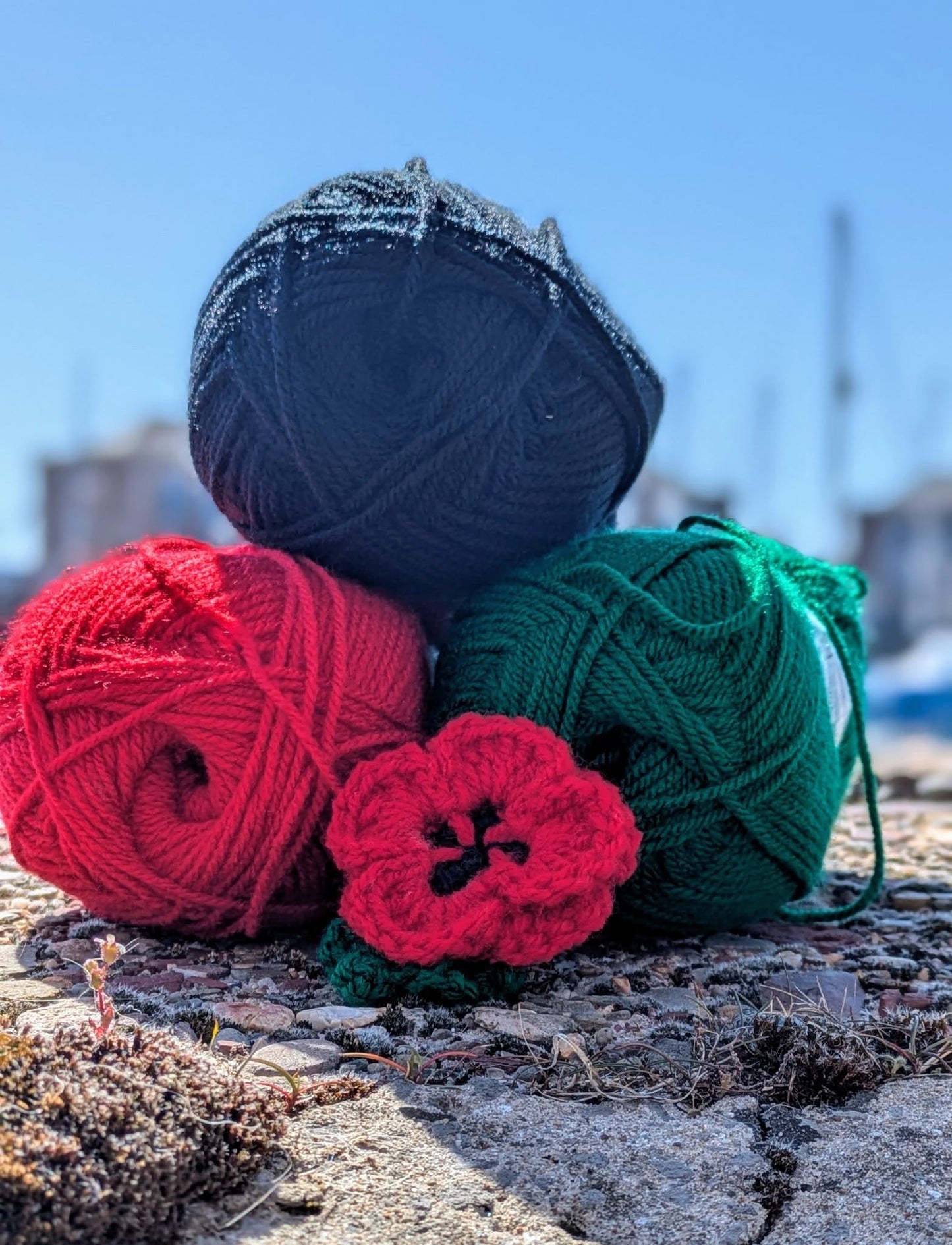Remembrance Poppy Crochet Kit - Inc Free Pattern