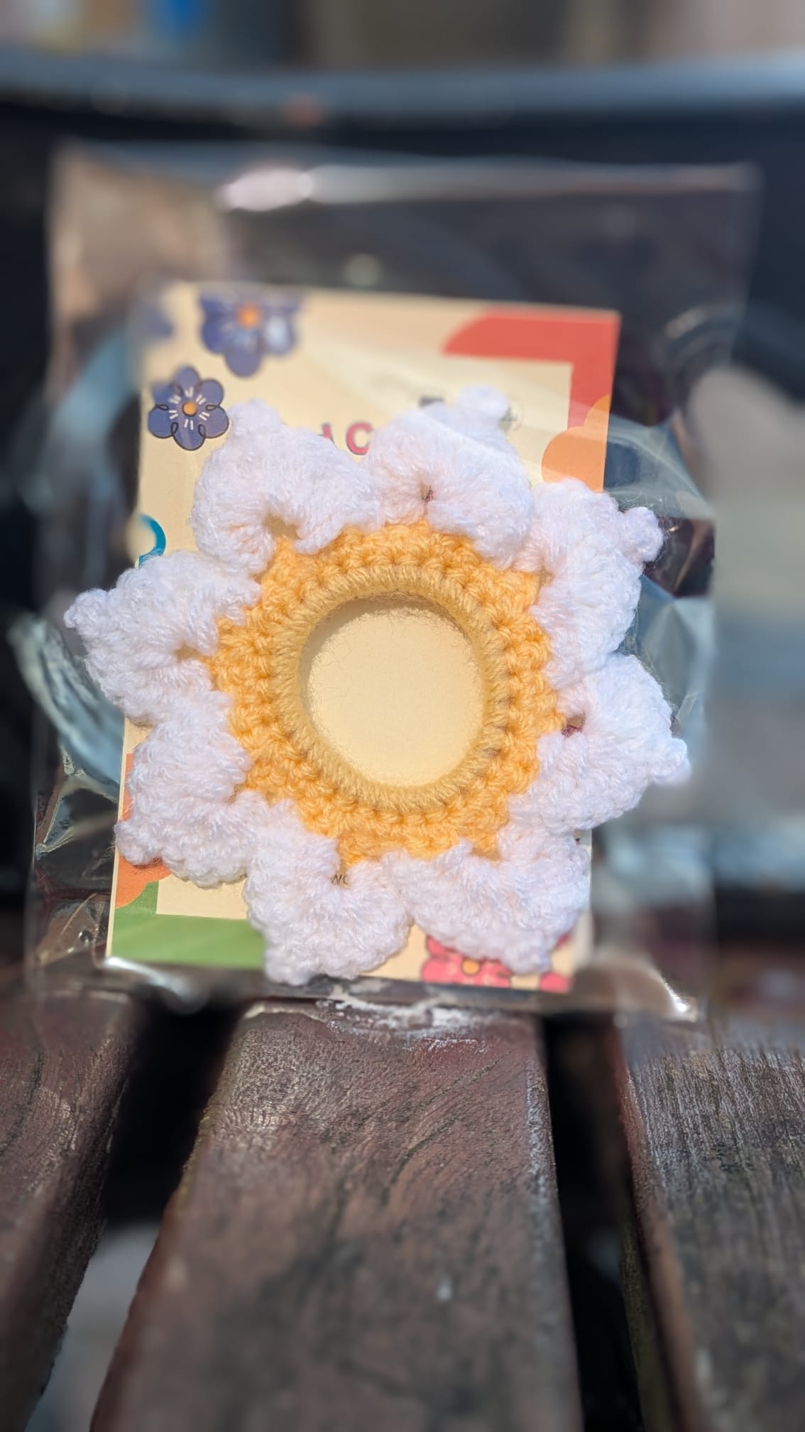 Hand Crochet Scrunchy - Flower