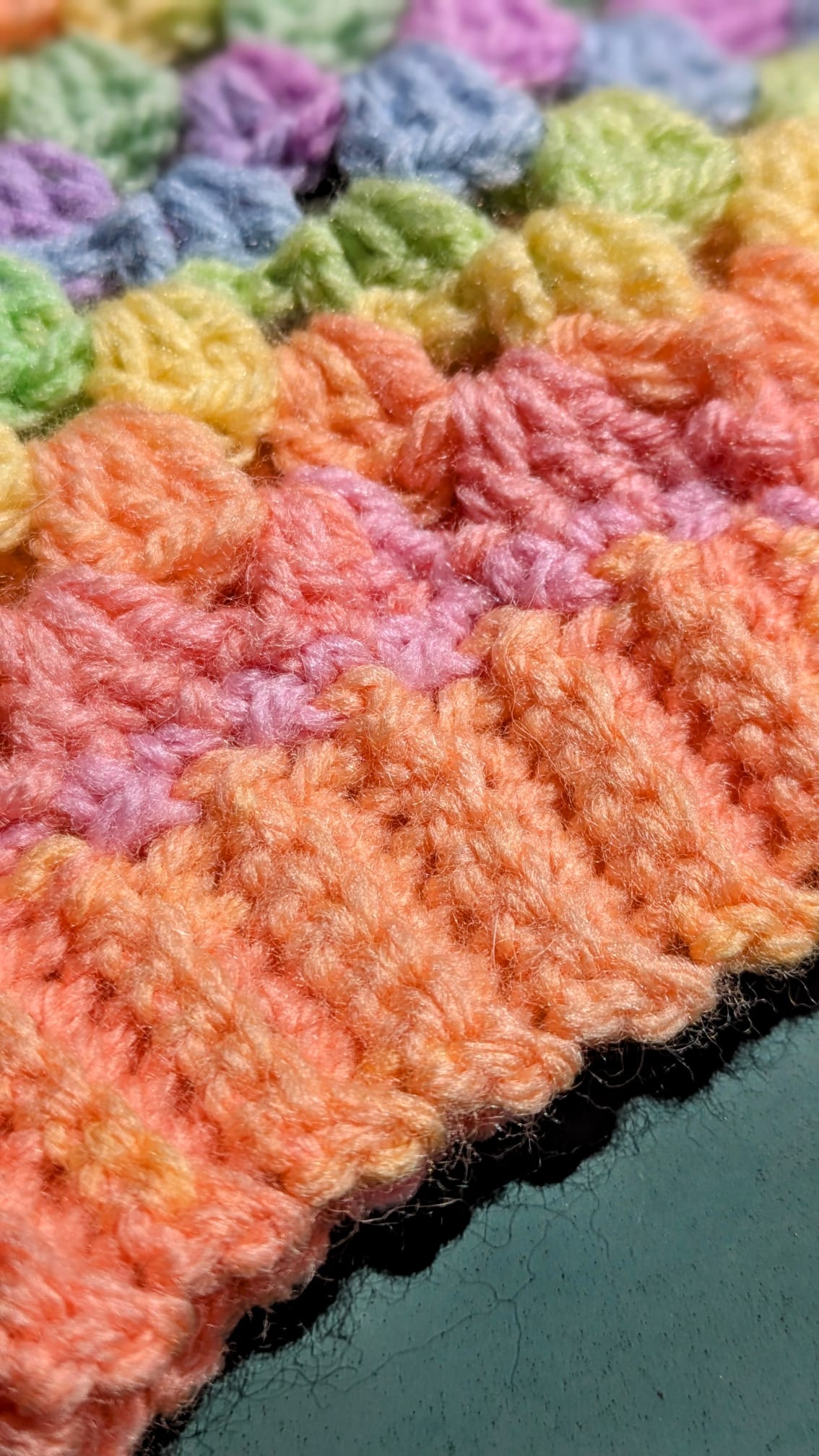 Rainbow Crochet T shirt