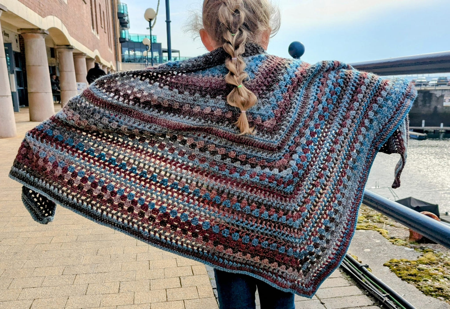 Dadcu's Pjs Hand Crochet Shawl
