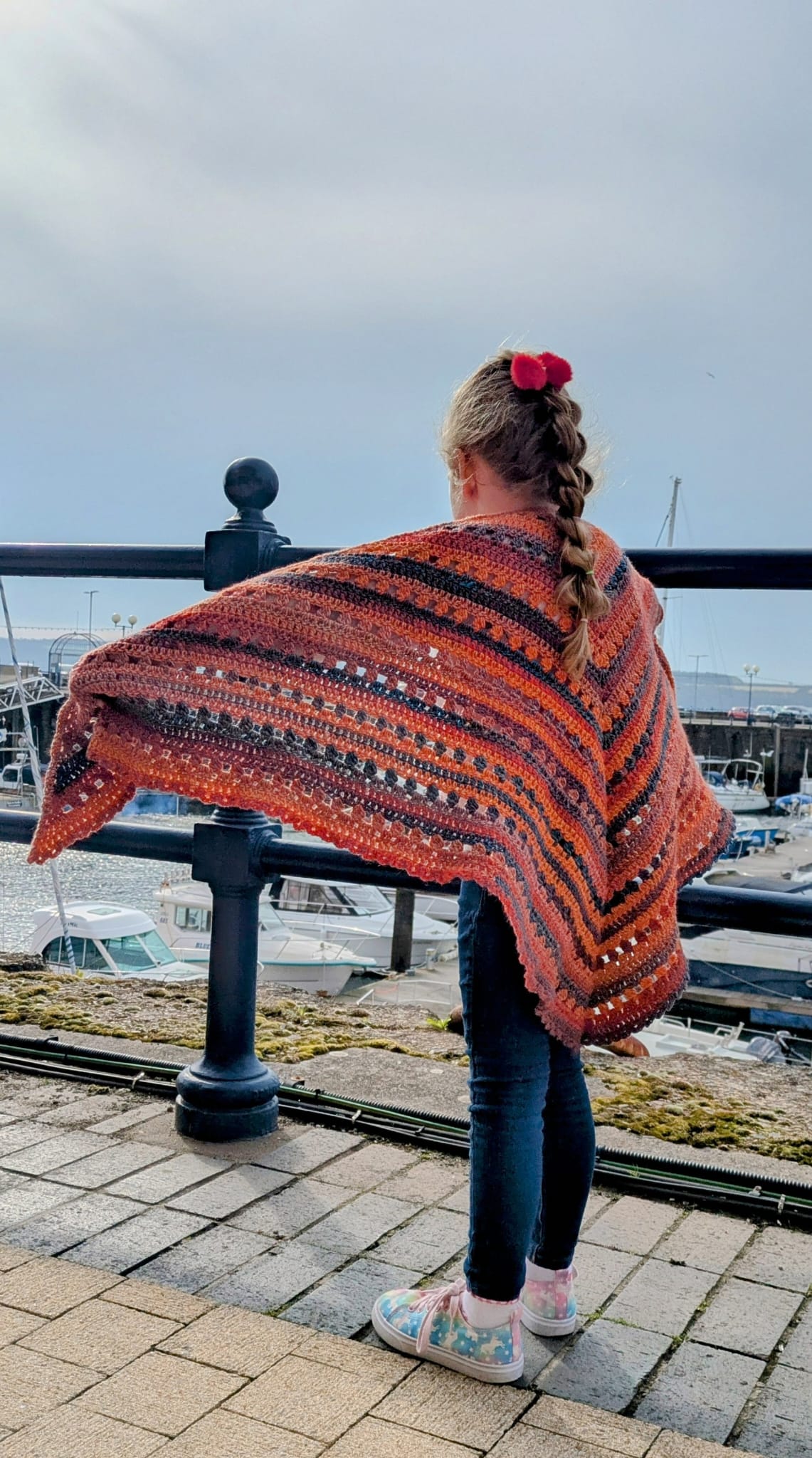 Limited Edition Autumn By The Sea Shawl with Hat Set