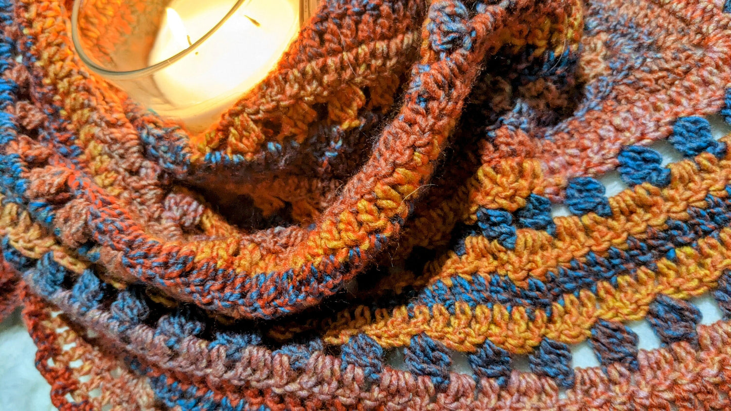 Limited Edition Autumn By The Sea Shawl with Hat Set