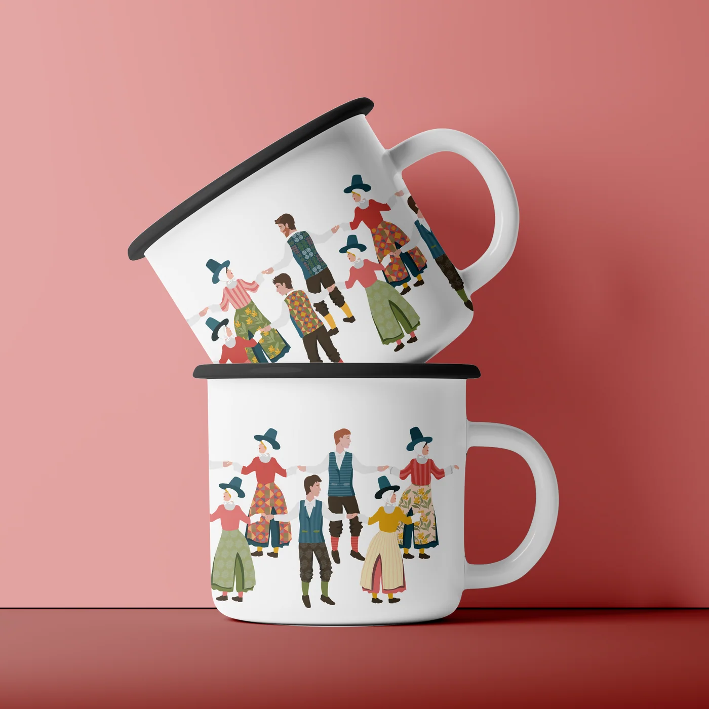 Dawnsio Gwerin Ceramic Mug