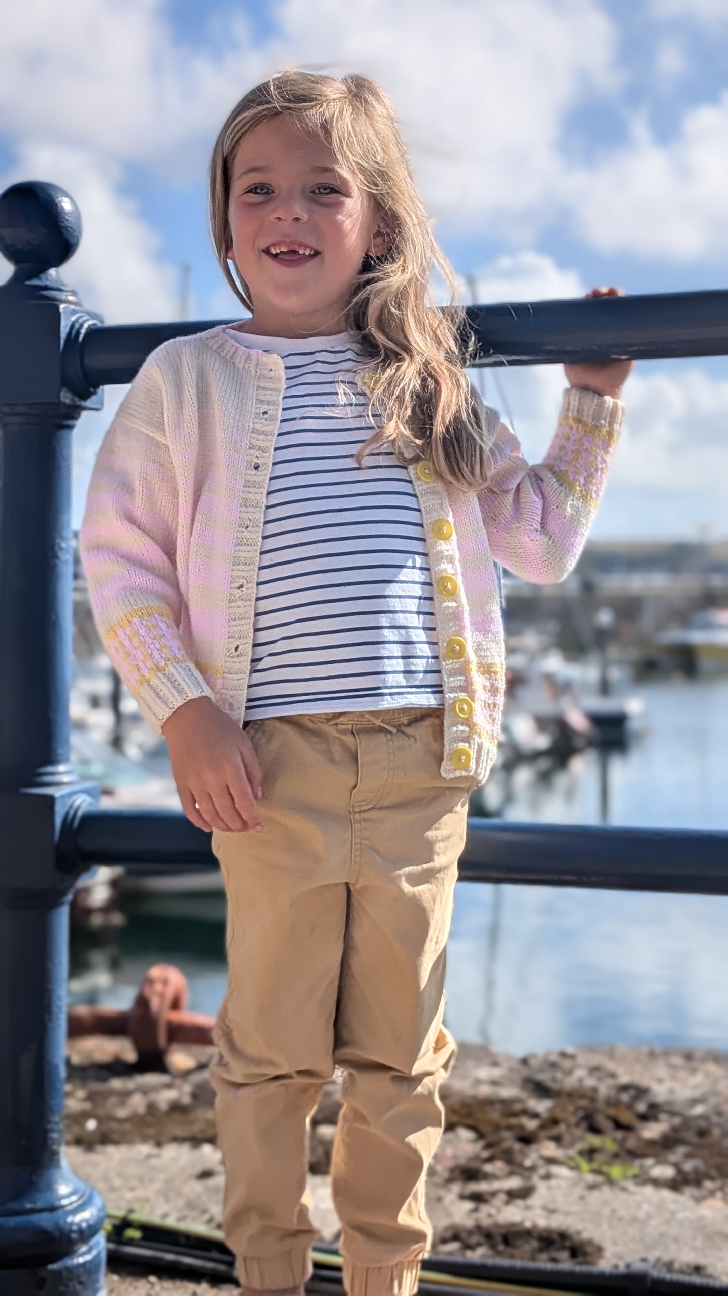 Fruit Salad and Cream Childs Cardigan