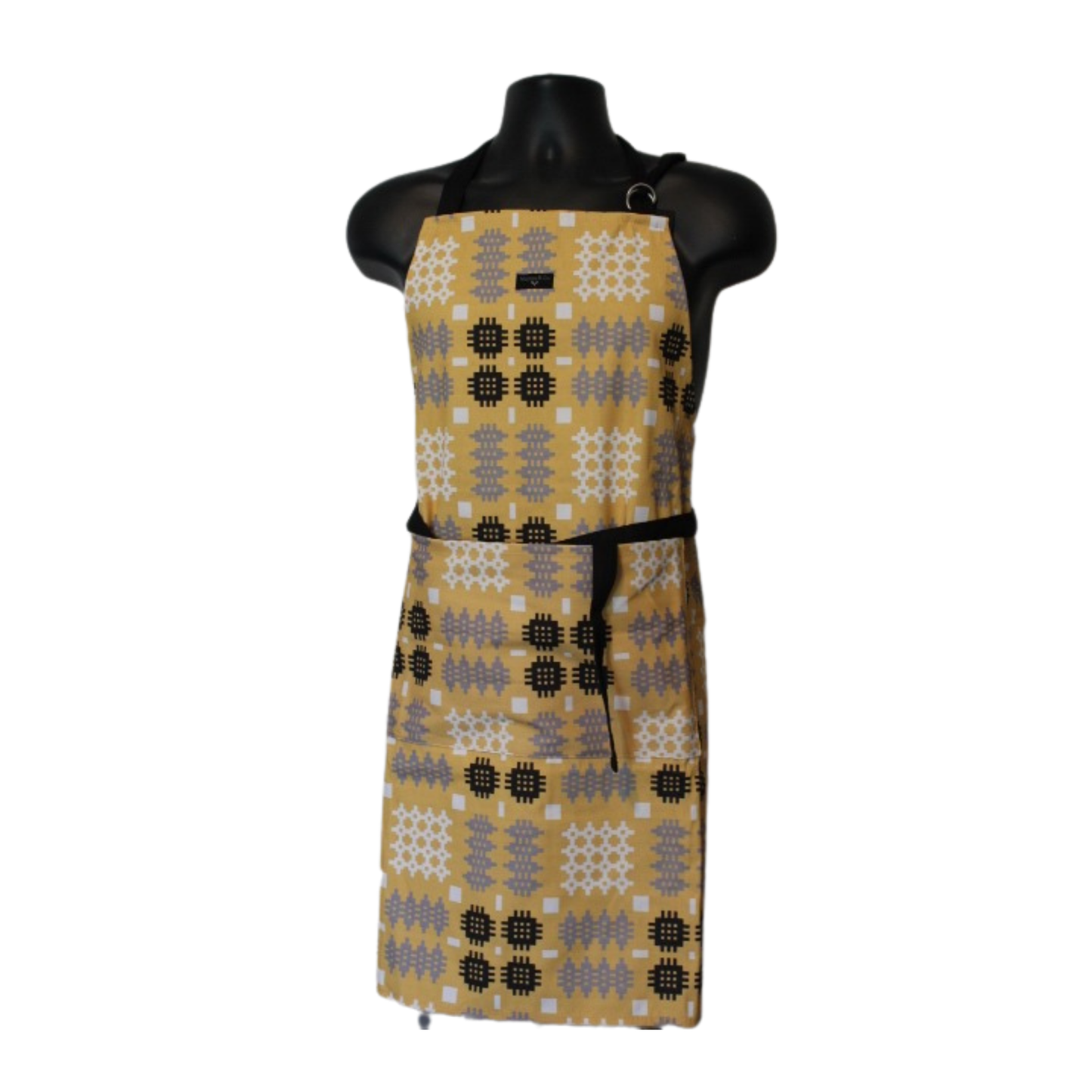 Mustard Welsh Tapestry Blanket Print Apron