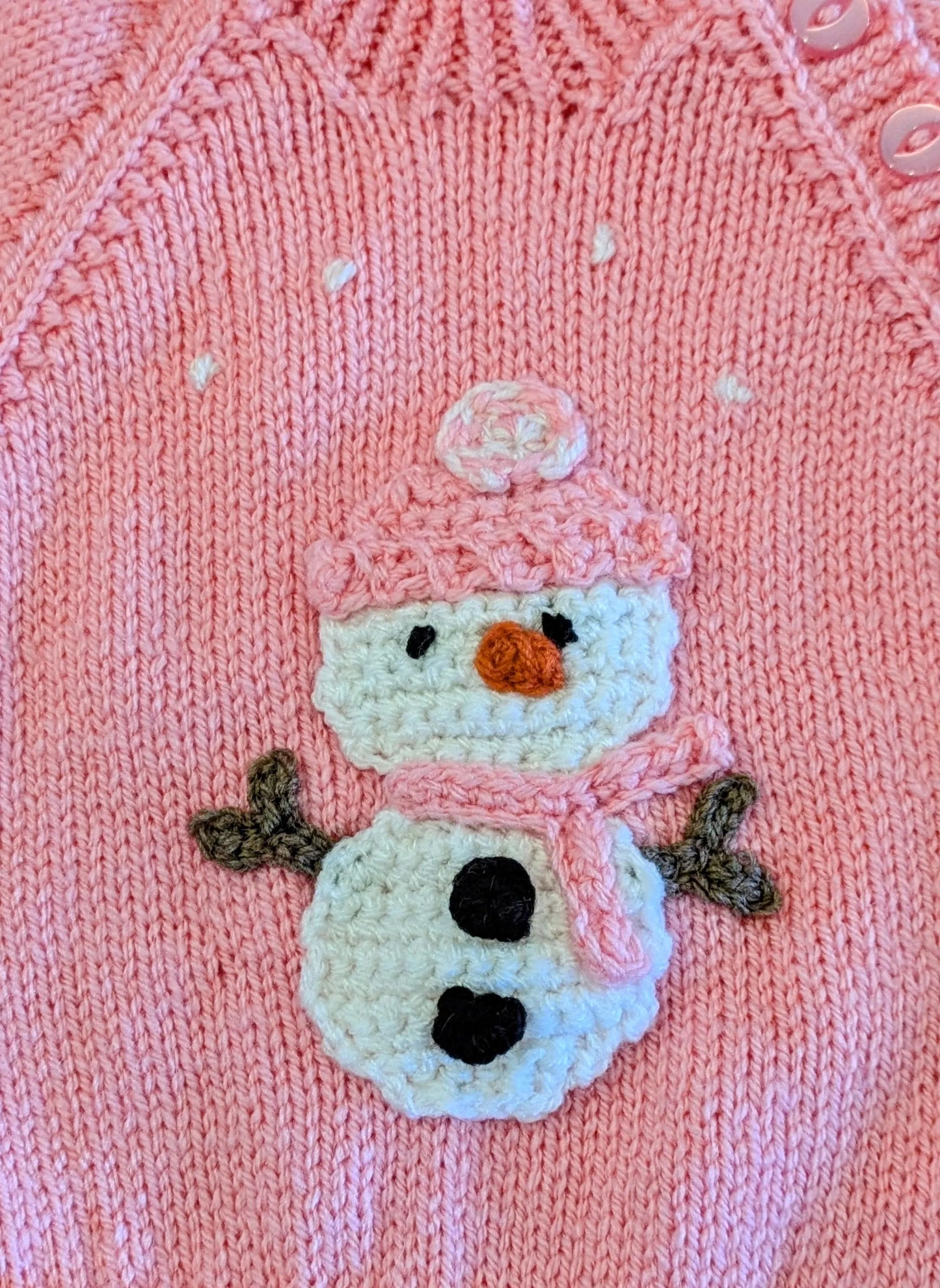 Pink Snowman Jumper