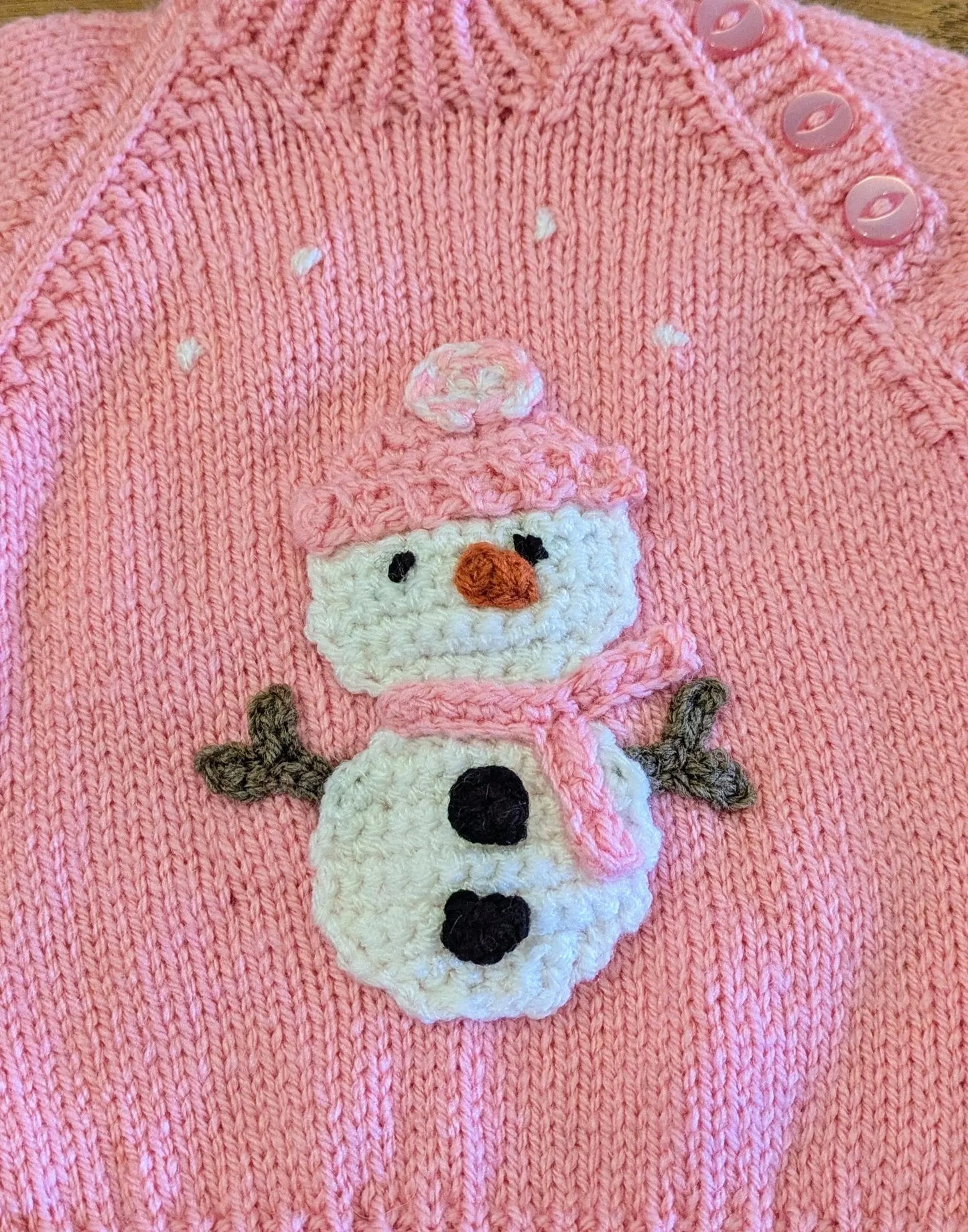 Pink Snowman Jumper