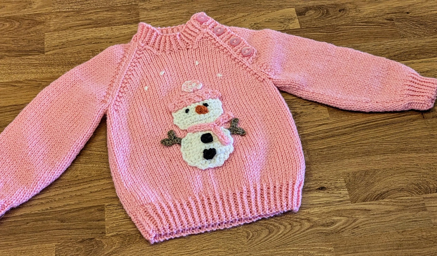 Pink Snowman Jumper