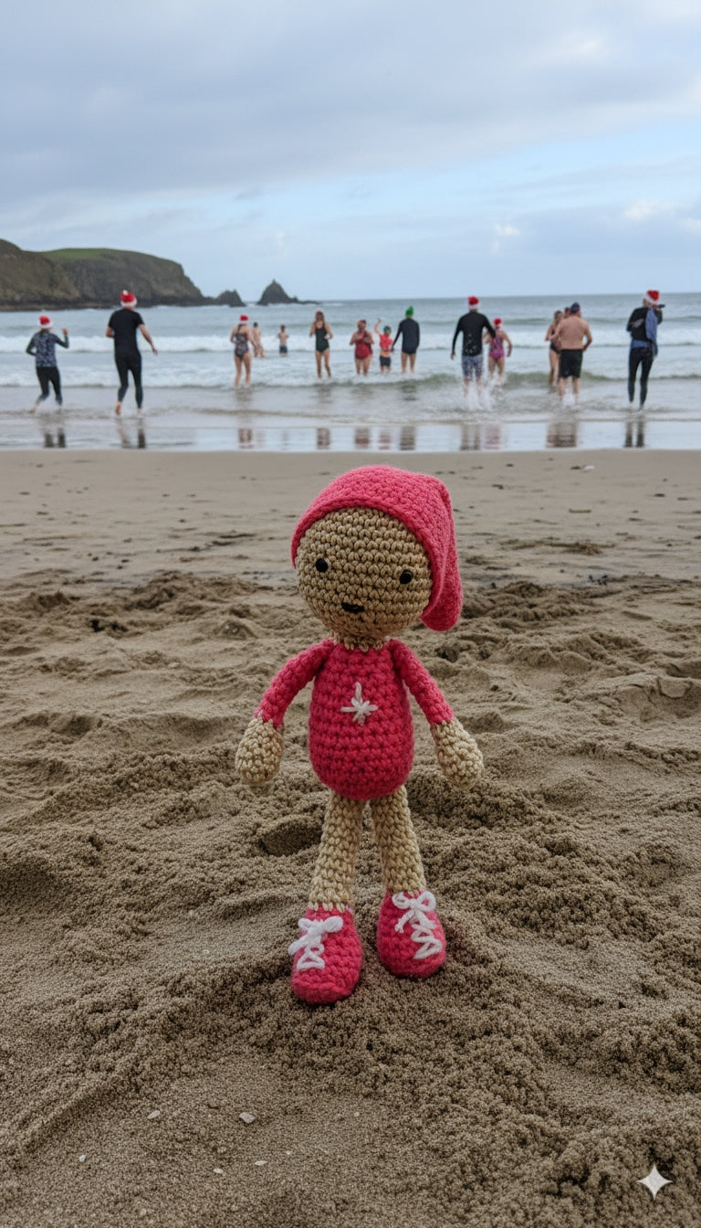 Hand Crochet - Boxing Day Swim Elf