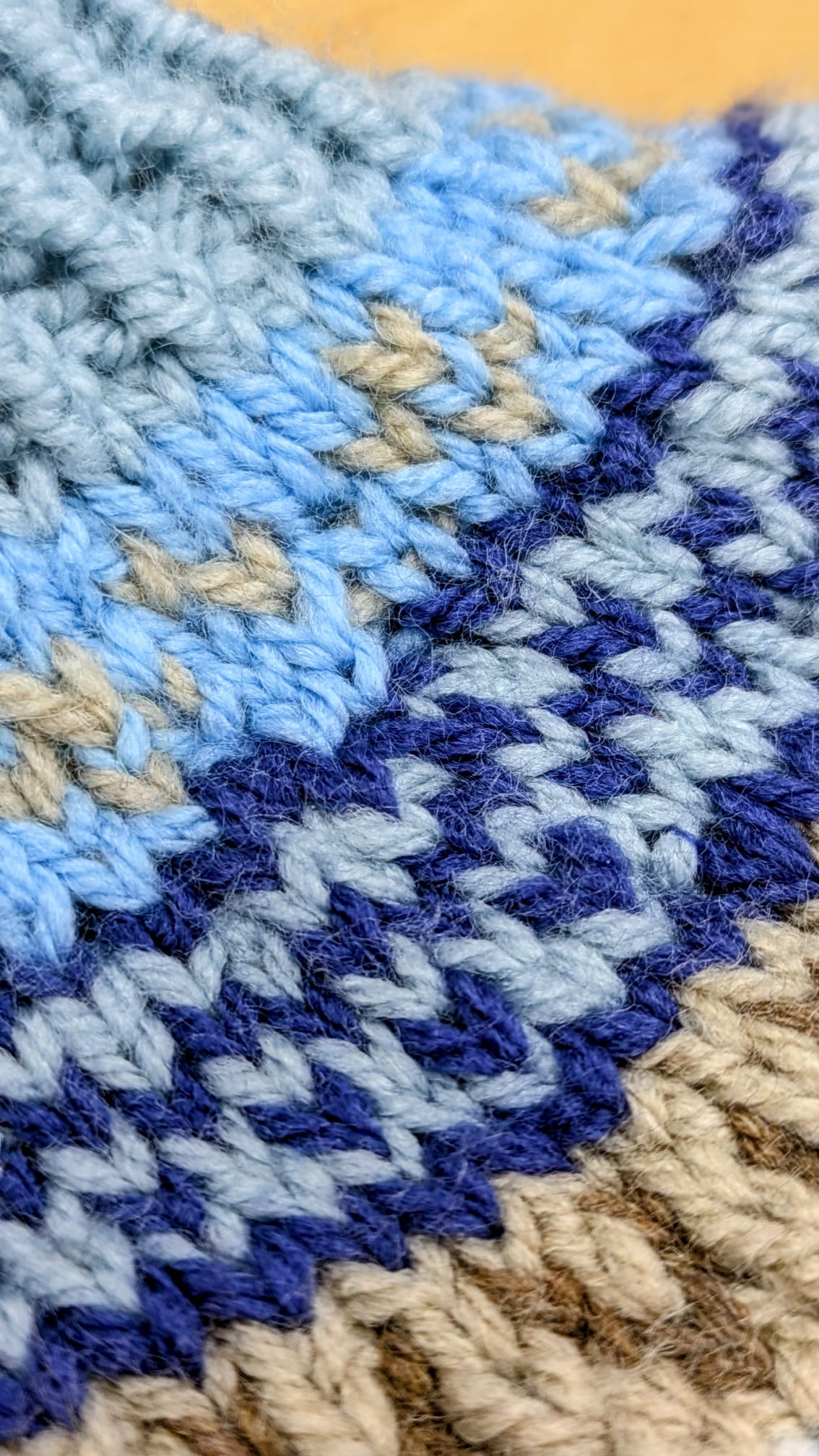 Fair Isle Blue Kitted Jumper