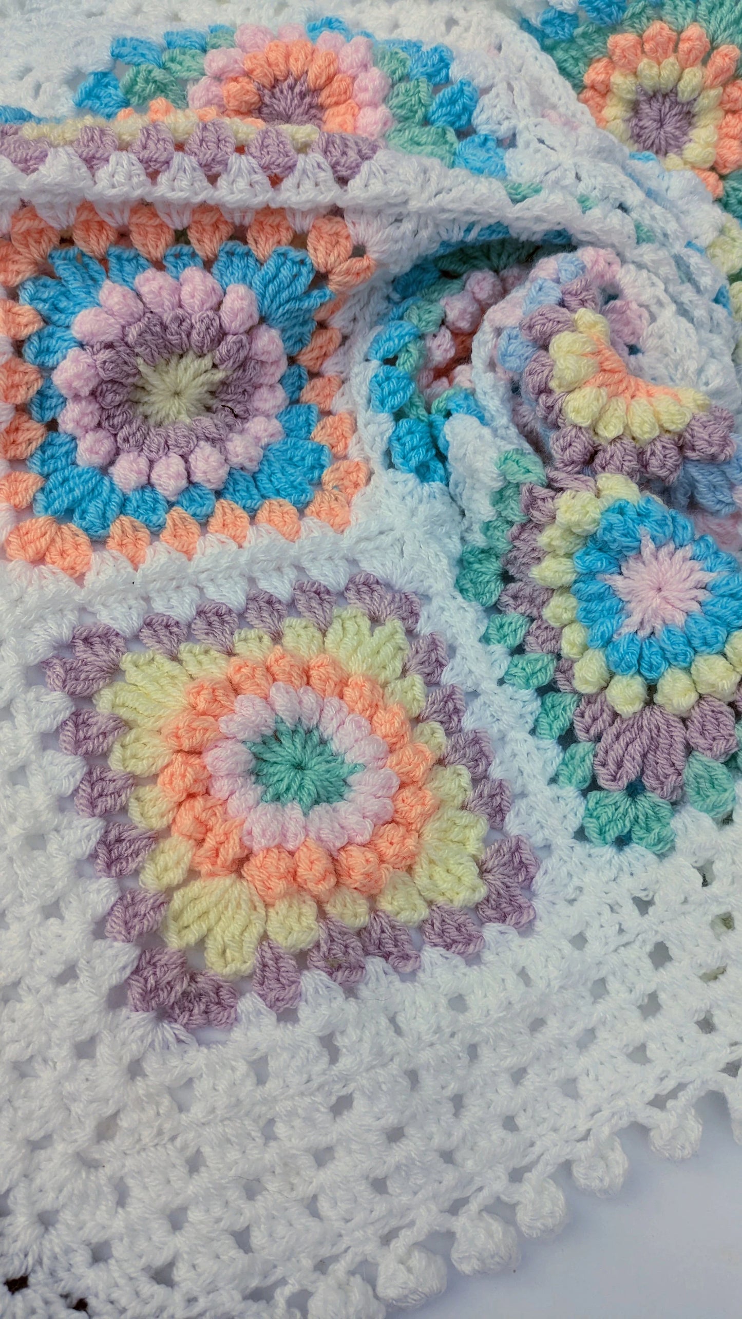 Rainbow Granny Square Blanket
