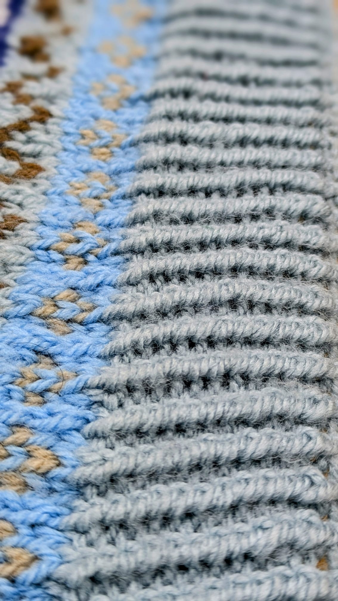 Fair Isle Blue Kitted Jumper