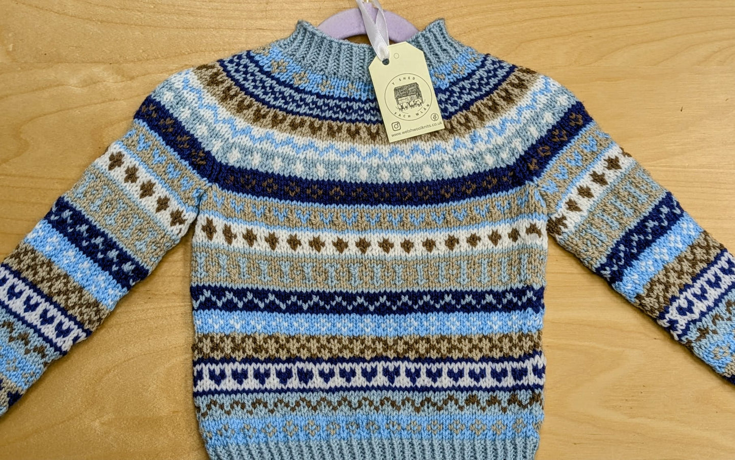 Fair Isle Blue Kitted Jumper