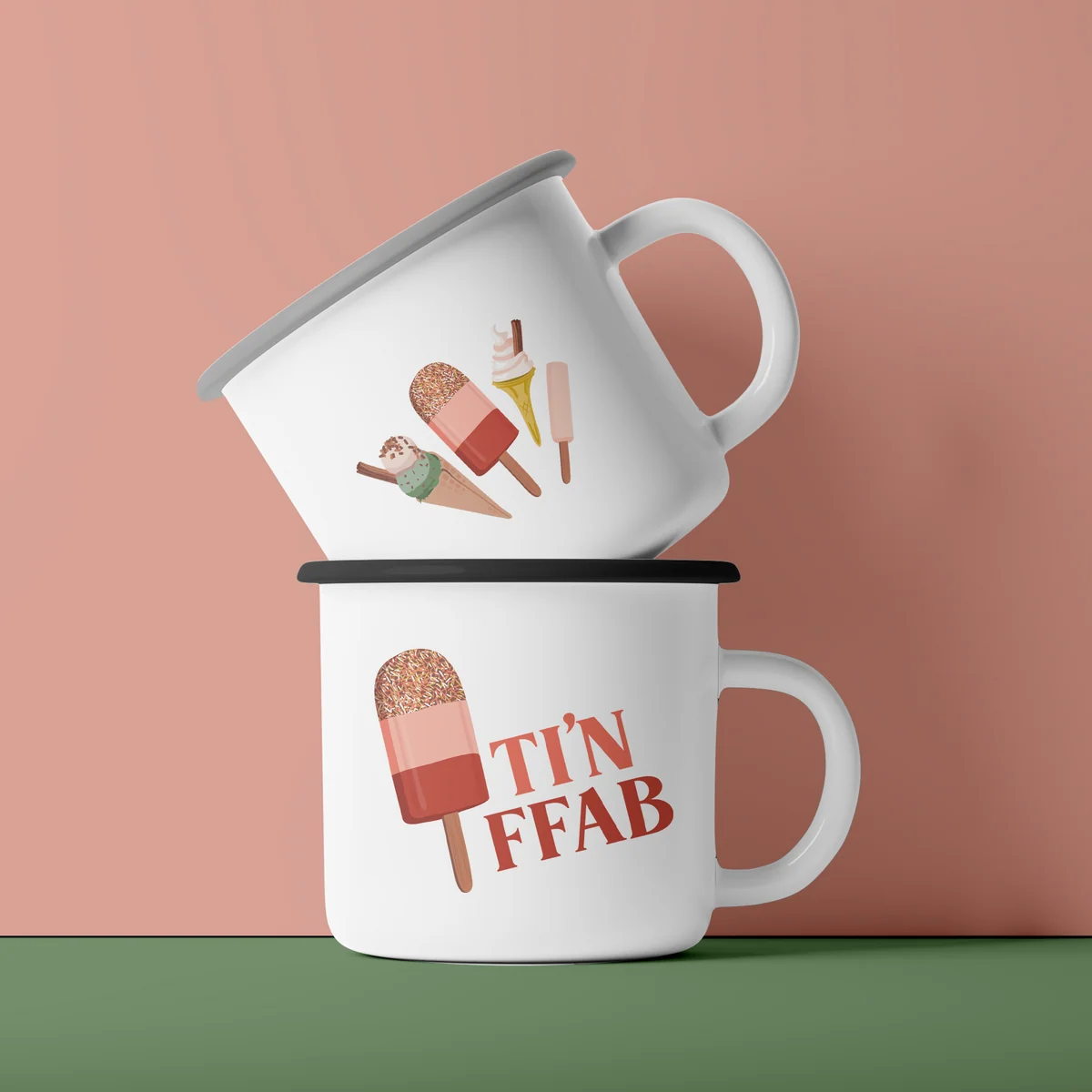 Ti'n Ffab Ice Cream Ceramic Mug