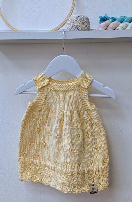 Cotton Hand Knitted Summer Dress - Newborn up to 3 years