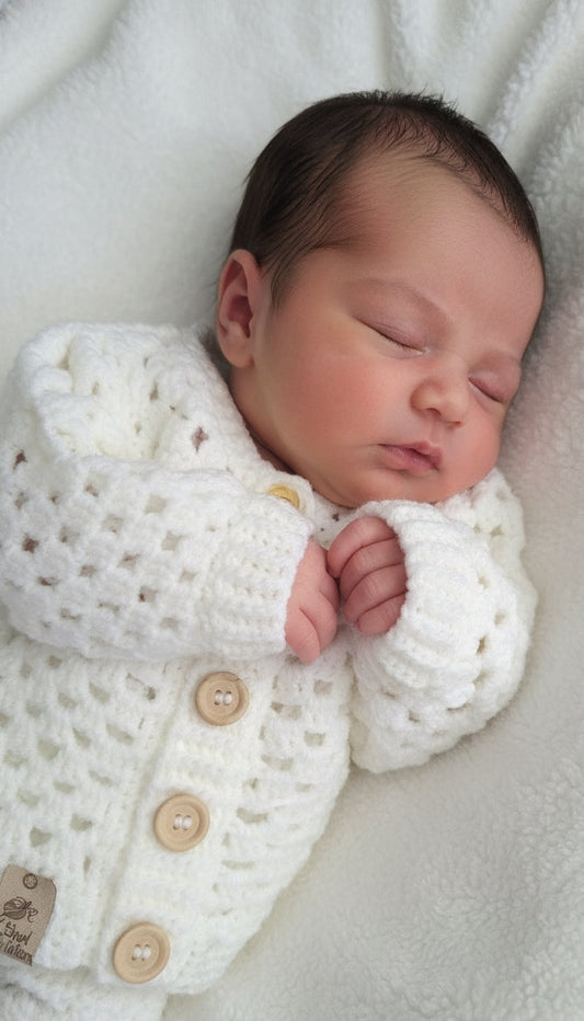 Hand Crochet Granny Stitch Cardigan