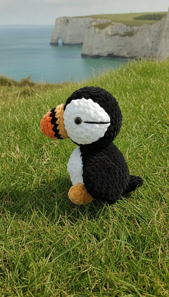 "Pedr" - Welsh Wool Knits Pembrokeshire Fuffin Hand Cochet