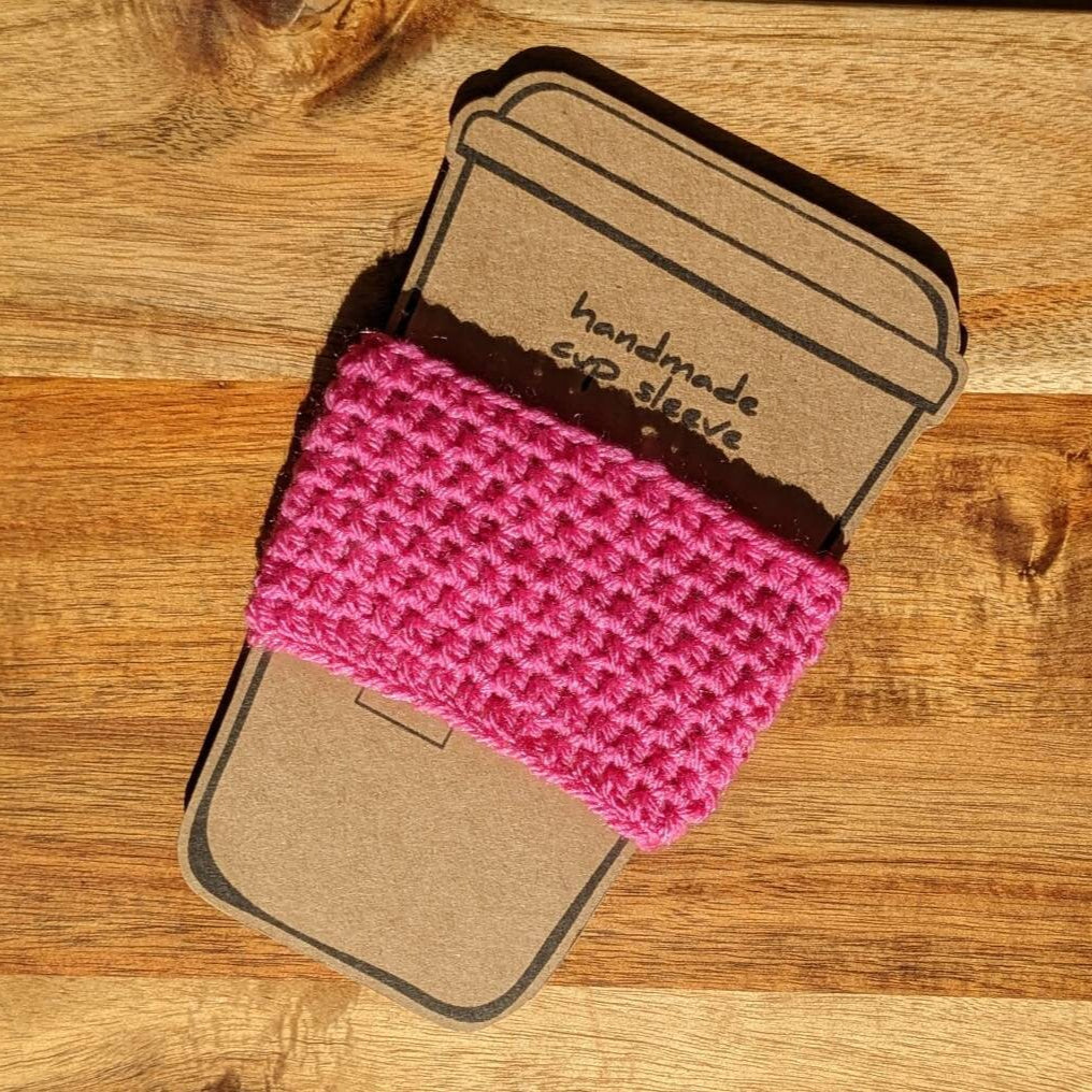 Reusable Hand Crochet Coffee Cup Sleeve