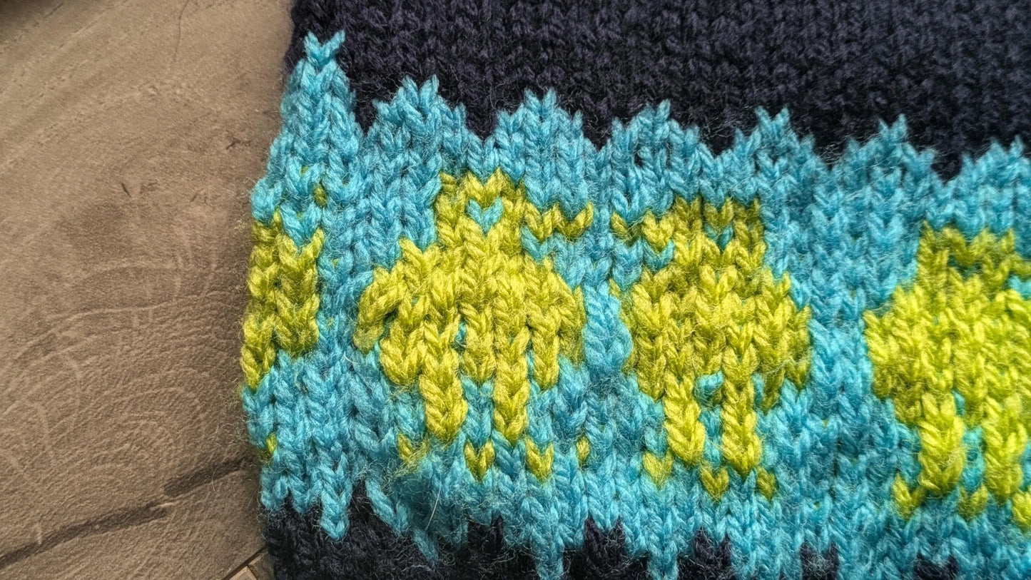 Cheeky Alien Hand Knitted Jumper