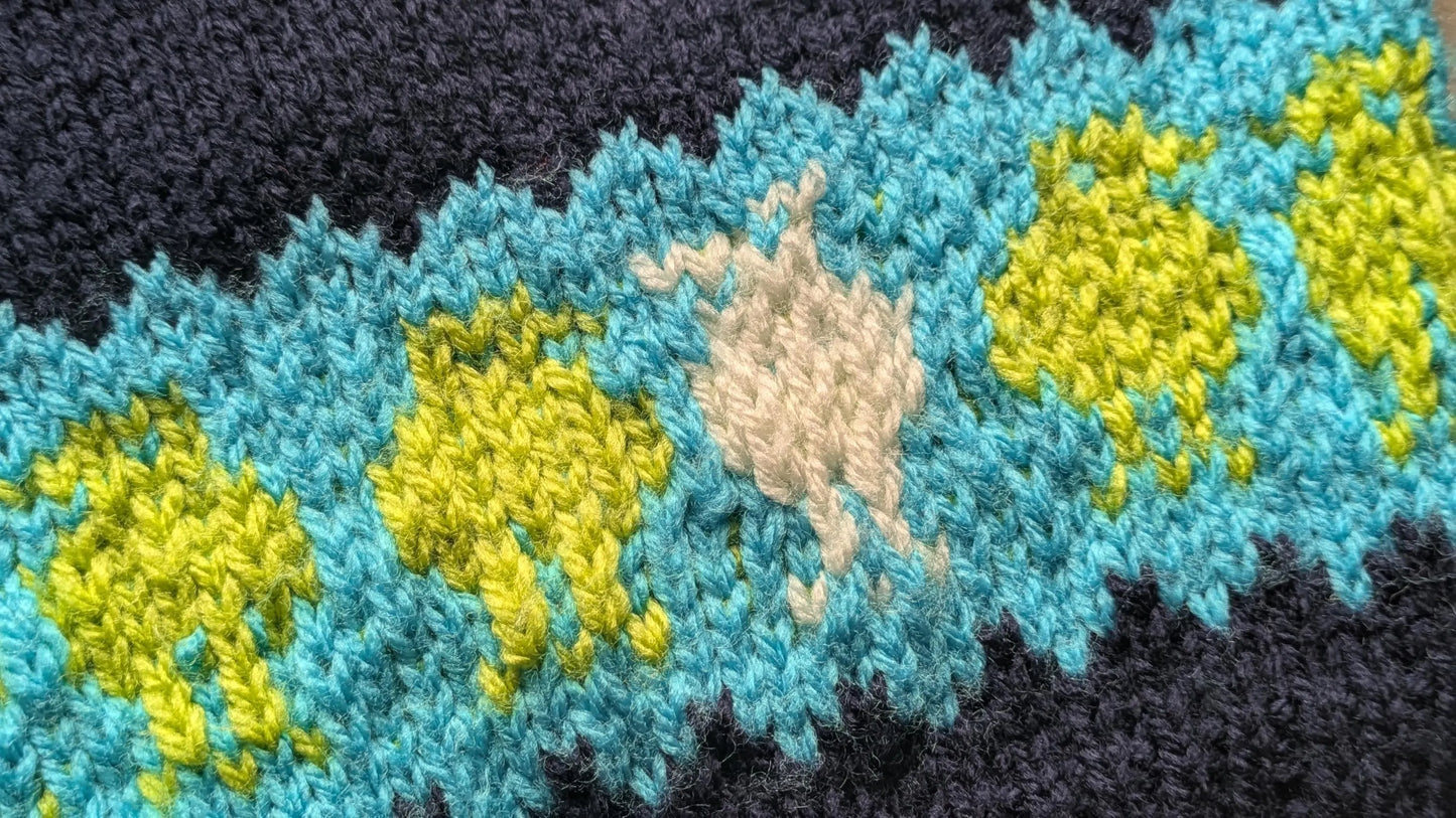Cheeky Alien Hand Knitted Jumper