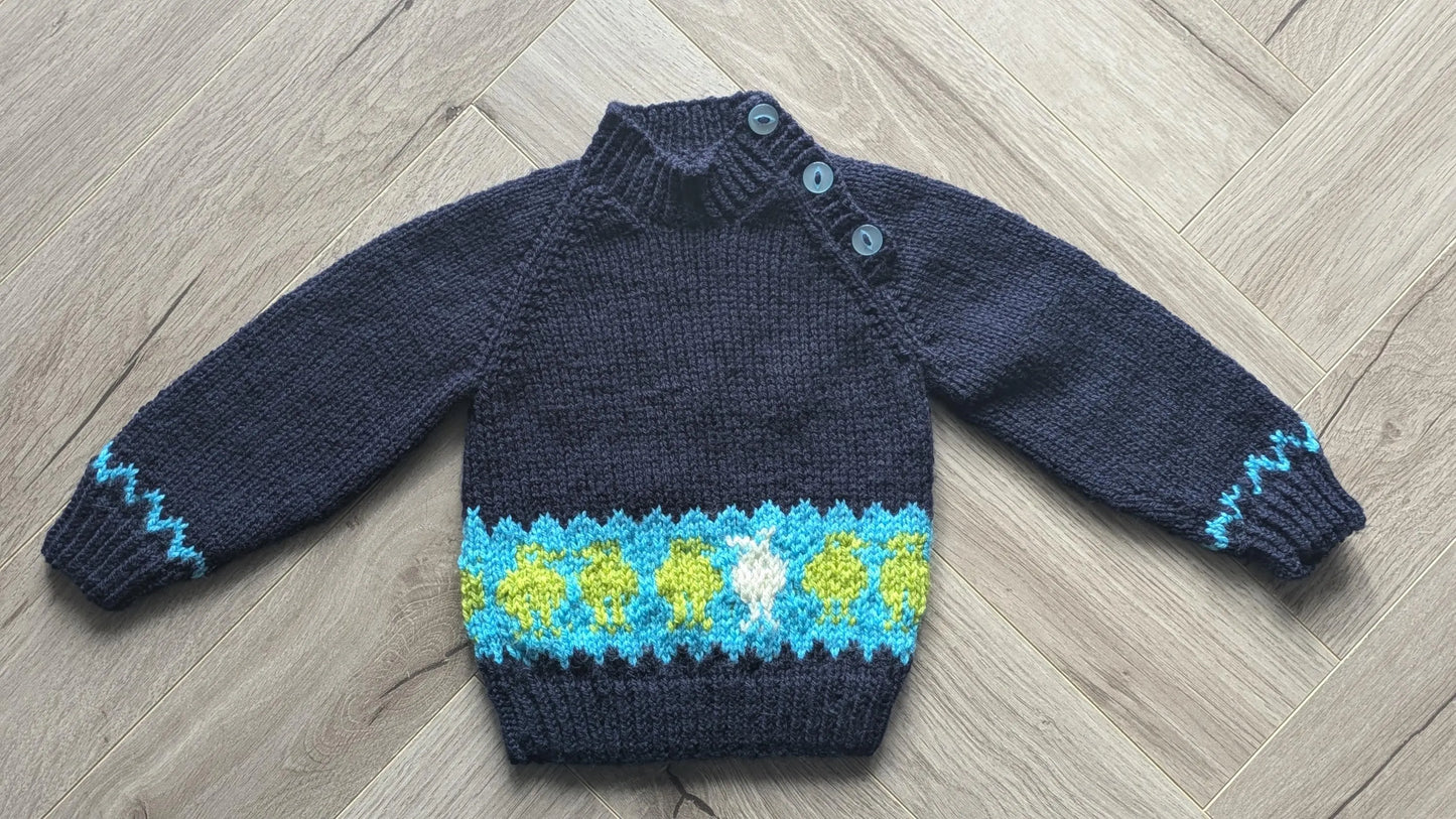 Cheeky Alien Hand Knitted Jumper
