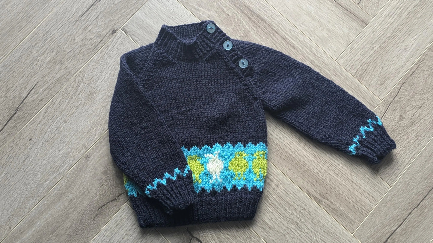 Cheeky Alien Hand Knitted Jumper